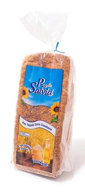 Pan Tajado Coco y Zanahoria